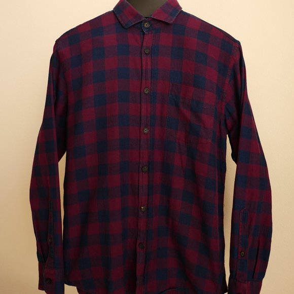 Billy Reid Long Sleeve Button Down Checkered Shirt - Picture 1 of 9